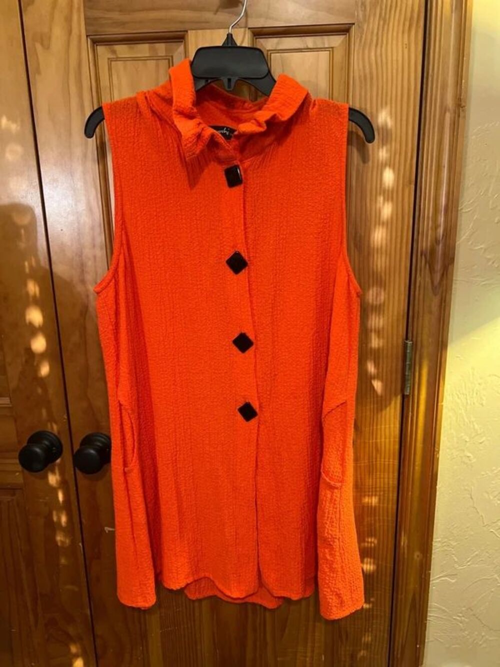 Yushi orange dress with black buttons Game Day XL